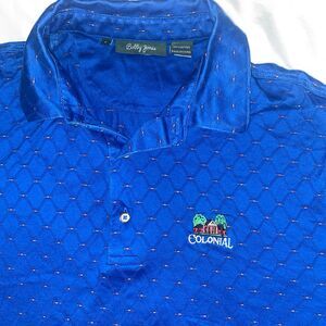 Bobby Jones Men’s Colonial Performance Golf Polo Large Electric Blue